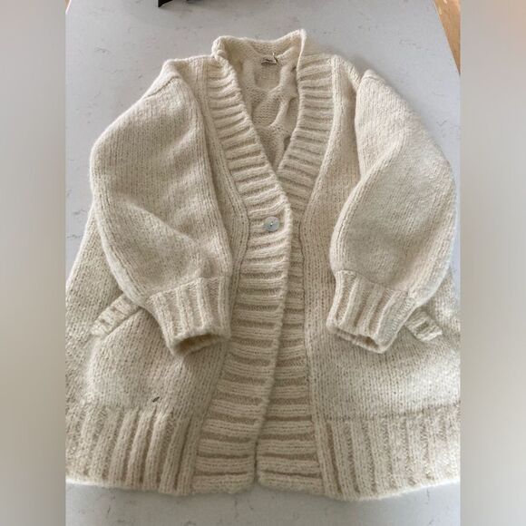 Faherty Stella Alpaca Cardigan M - Picture 5 of 6